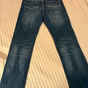 Stylish rock and roll revolver slim straight Men's jeans